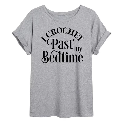 Женская футболка с объемным рисунком heather grey, связанная крючком перед сном