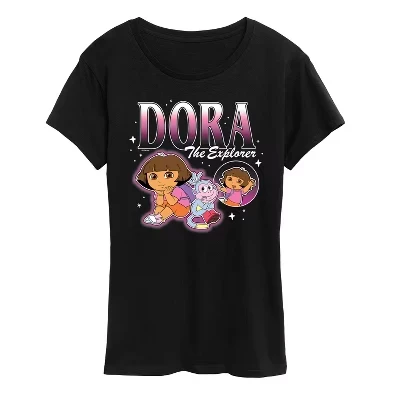 Женская футболка Dora the Explorer Bootleg, черная