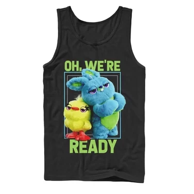 Мужская майка Toy Story Ducky & Bunny, черная
