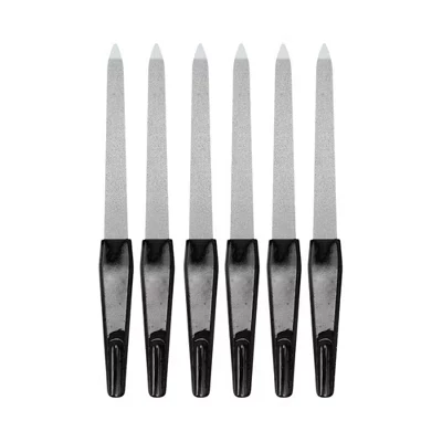 Пилки для ногтей Unique Bargains двусторонние, 6 шт., черные
