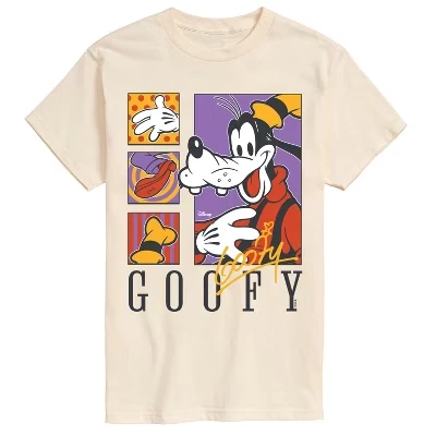 Мужская футболка с коротким рукавом и графическим рисунком Goofy Boxes кремового цвета