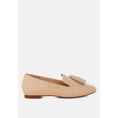 Женские лоферы Rag & Co. Philoha кожаные, бежевые