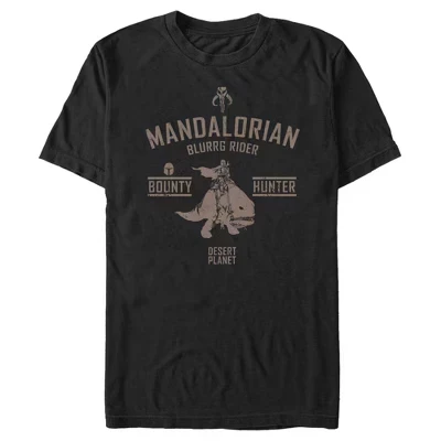 Мужская футболка The Mandalorian Blurgg Rider черного цвета