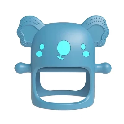 Силиконовая детская игрушка для прорезывания зубов, успокаивает потребность в сосании и способствует самопознанию, мягкая, безопасная и легко моющаяся, идеально подходит для детей 0-12 месяцев.