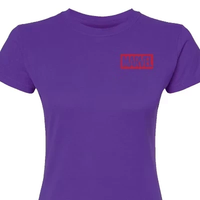 Women's -  - Daredevil Circle Fitted Graphic T-Shirt purple