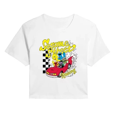 Женская футболка Sesame Street SS Racing, белая