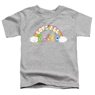 Toddler Boys'  Love All Rainbow Good Luck, Cheer, Grumpy T-Shirt athletic heather