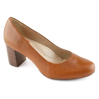 | Женские кожаные слипоны Midtown Pump cognac napa soft