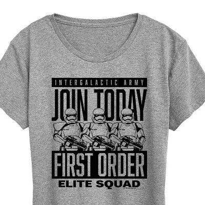 Women's -  - Join First Order Short Sleeve Graphic T-Shirt gray