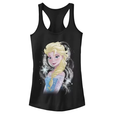 Женская майка Frozen «Эльза», чёрная