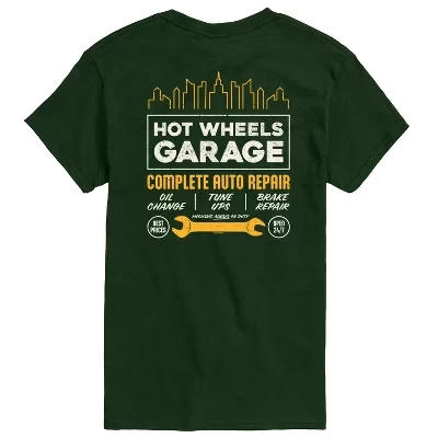 Мужская футболка Hot Wheels Repair Garage, зеленая