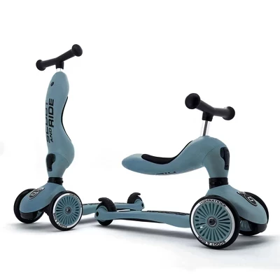 Детский самокат Scoot & Ride Highwaykick 1 2-в-1, стальной