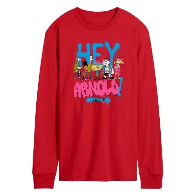 Мужской лонгслив Hey Arnold Arnold Spray Paint 96, красный