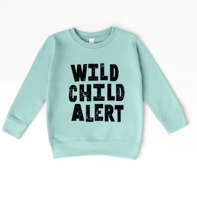 Толстовка с рисунком морской пены для малышей Wild Child Alert Distressed