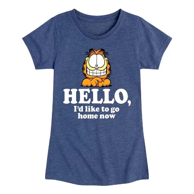 Приталенная футболка с коротким рукавом и рисунком Hello Go Home Now