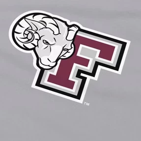 Мужская спортивная футболка Fordham University Sport Active с логотипом athletic heather на левой стороне груди