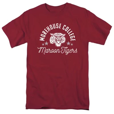 Мужская официальная футболка Morehouse College Tigers Tigers garnet от Morehouse College