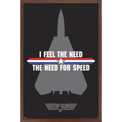 Постер Trends International Top Gun, скорость, махагони