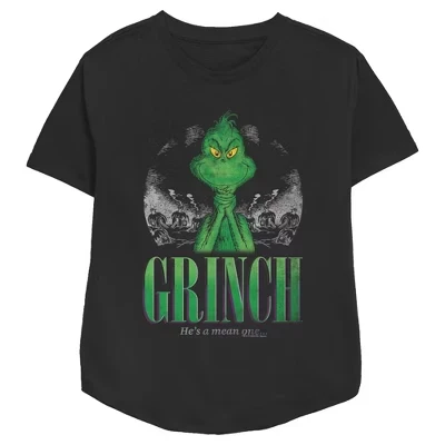Женская футболка The Grinch «Ты злой», черная