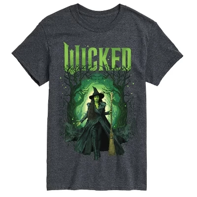 Мужская футболка с коротким рукавом Elphaba Forest с графическим рисунком heather charcoal