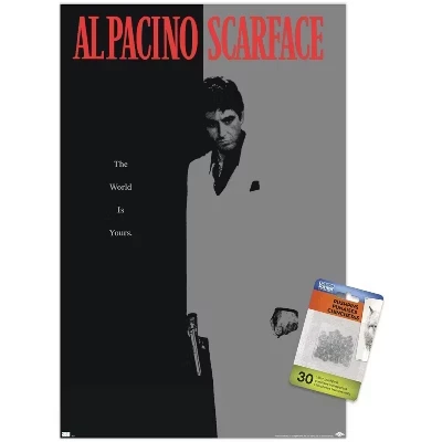 Постер Trends International «Scarface» с прозрачными кнопками