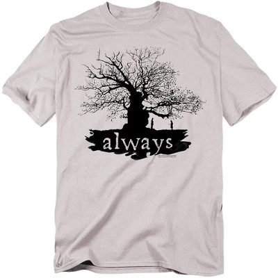 Взрослая футболка Always Whomping Willow серебристого цвета