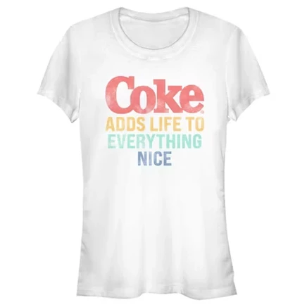 Женская футболка Coca Cola Unity с логотипом, белая