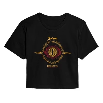 Женская футболка Lord of the Rings Sauron Flames, черная