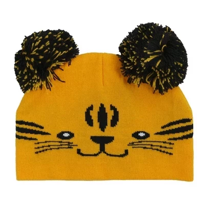 Фирменная зимняя шапка для малышей tiger с двойными помпонами