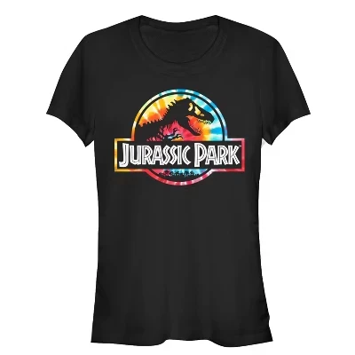 Женская футболка с логотипом Groovy Tie-Dye для юниоров, черная