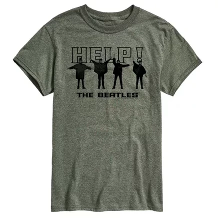 Мужская футболка с короткими рукавами и графическим рисунком heather military green от Help.