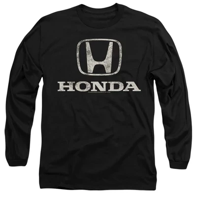 Мужской лонгслив Honda Distressed Logo, черный