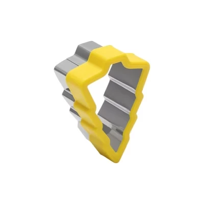Формочка Unique Bargains елка средняя 2,5″×3,2″×1,6″, желтая