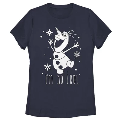 Женская футболка Frozen Olaf So Cool, синяя
