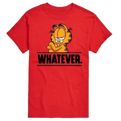 Мужская футболка Garfield Whatever, красная
