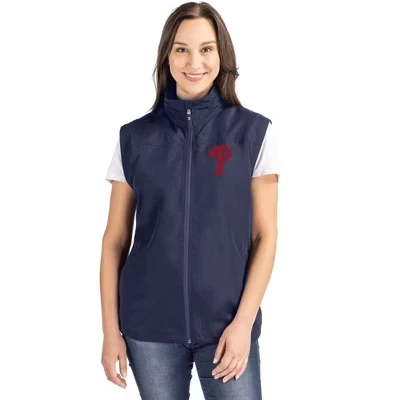 Женский жилет Cutter & Buck Charter Eco, Phillies, синий