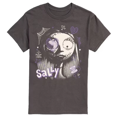 Мужская футболка Sally Face с коротким рукавом и графическим рисунком цвета древесного угля