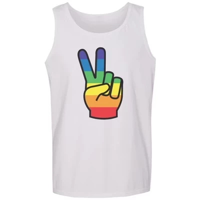 Мужская майка Peace белого цвета