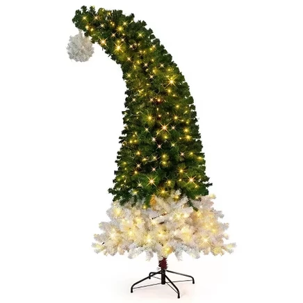 Елка VINGLI 183 см 300 LED, с гибким колпаком, зелёно-белая