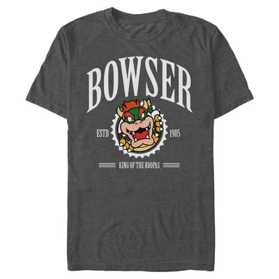 Мужская футболка Bowser King of the Koopas 1985 темный вереск