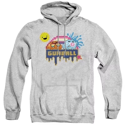 Удивительная толстовка с капюшоном для взрослых Gumball Sunshine athletic heather
