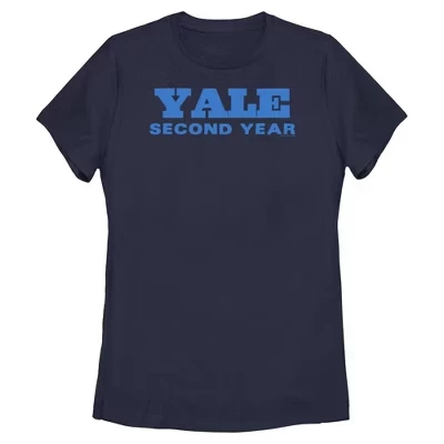 Женская футболка Yale «Second Year Logo», синяя