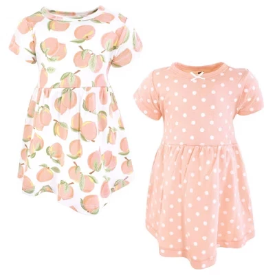 Платья для девочки Luvable Friends Hudson Baby, 2 шт., абрикосовые