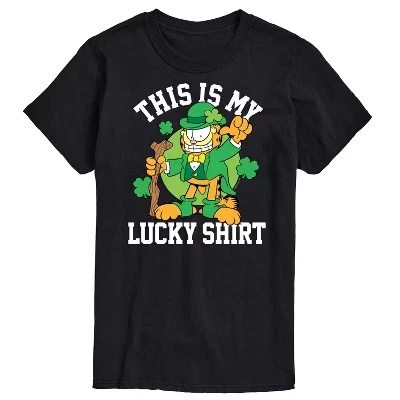 Мужская футболка с коротким рукавом This'S My Lucky Shirt на День Патрика, черная