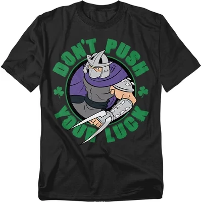 Мужская футболка TMNT Shredder Luck, черная