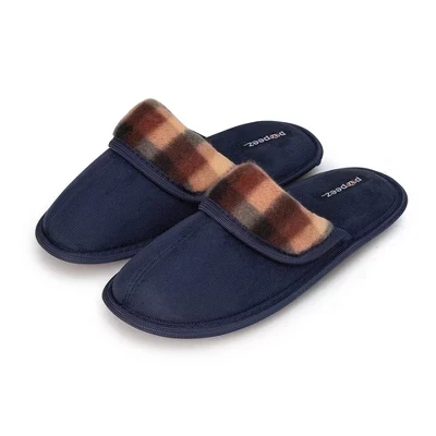 Домашние туфли для мальчиков с потертостями Soft Comfort Kids Classic синего цвета