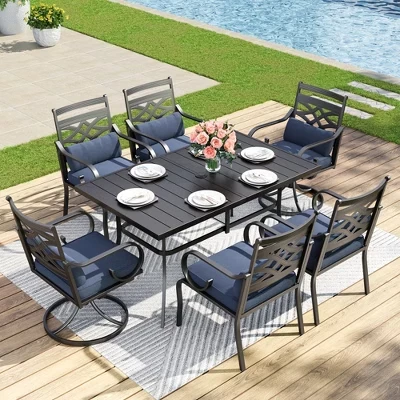 Обеденный комплект Captiva Designs, 7 предметов, синий, комбинированный