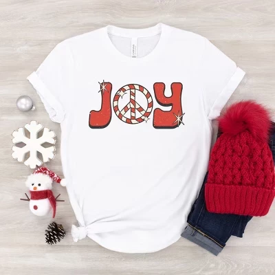 Молодежная футболка с коротким рукавом Joy Peace Sign, белая