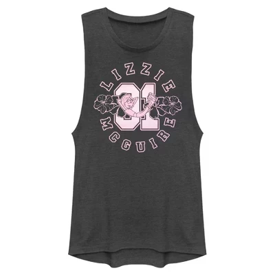 Женская футболка для юниоров в колледже 01 Festival Muscle Tee charcoal