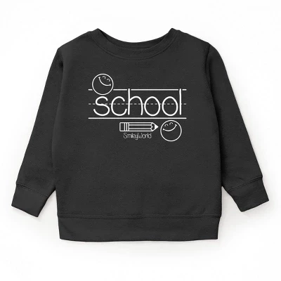 Молодежная толстовка SmileyWorld School Handwriting Lines черного цвета